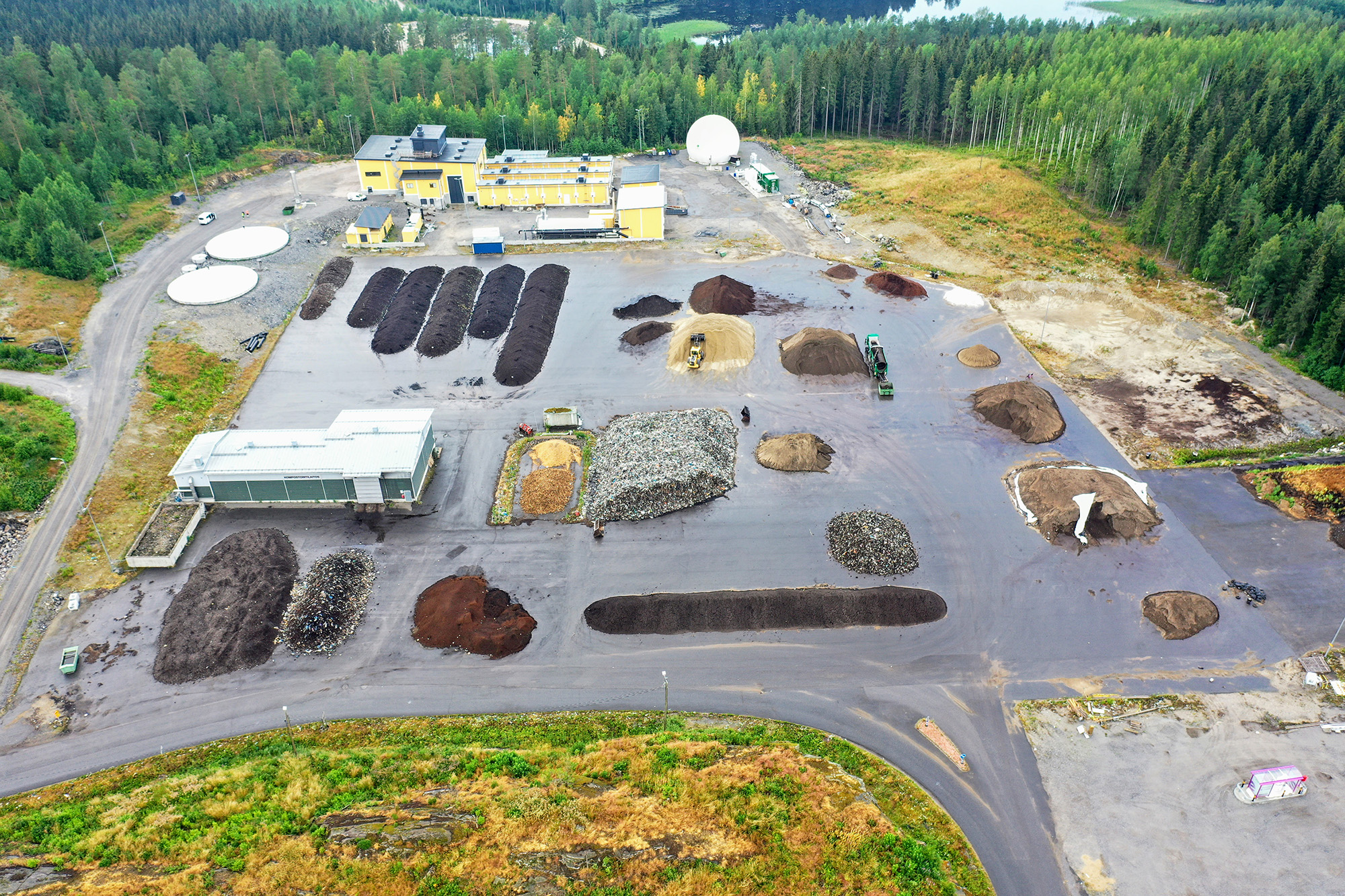 MetsäSairilan biolaitos ilmakuva